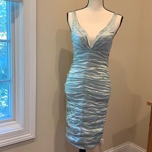 Nicole Miller ruched bodycon bondage dress